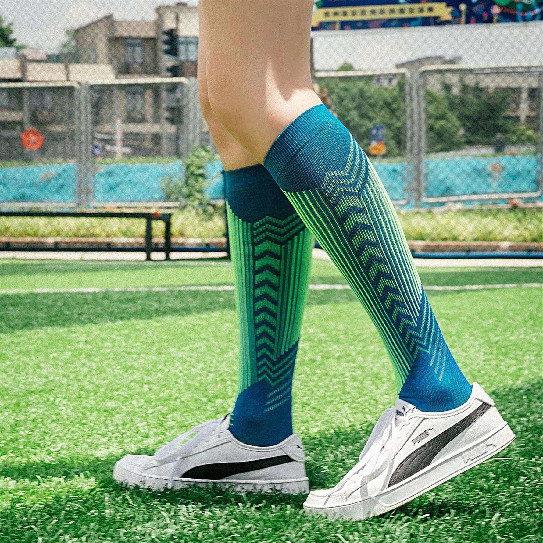 Reflective Sports Long Compression Socks